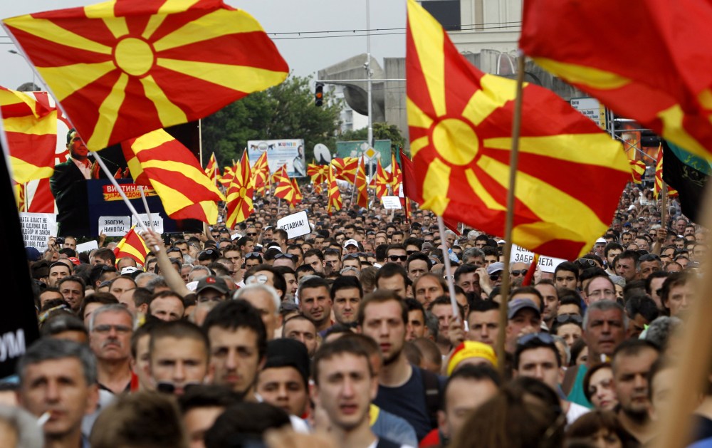 Macedonia Anti Government Protest